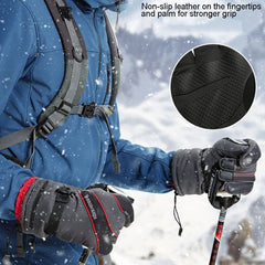 Snowboard Gloves Touch Screen Windstopper Motorcycle Waterproof Winter Outdoor Riding Fishing Men Women Warm Skiing Gloves D30