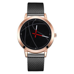 Simple Men Watches Basketball Dial Belt Analog Quartz Sport Watch Mens Watches Top Brand Business Gift Clock Masculino Reloj @50