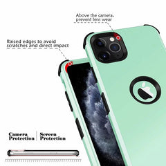 Shockproof Phone Case For iPhone 11Pro Max XR X XS Max 7 8 6 6sPlus 3 in 1 Hybrid Full Body Protect Anti-Knock Armor Phone Shell