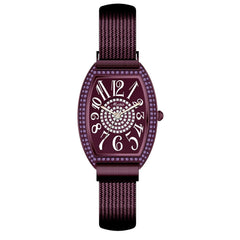 Unique Women Watches Square Dial Ladies Rhinestone Quartz Wristwatch Magnetic Buckle Strap Clock Romantic Design Reloj Mujer @50