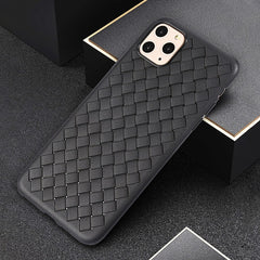 Breathable Mesh Case For iPhone 11 Pro Max XS 7 8 Plus X XR Leather TPU Weaving Grid Back Cover For iPhone11 Silicone Funda Shel