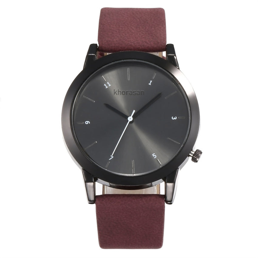 Business Women Watches Black Dial Ladies Simple Quartz Wristwatch Black Leather Strap Clock Work Meeting Zegarki Damskie@50