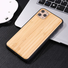 Real Wood Case For iphone 11Pro MAX XR X XS Max 8 7 6 6s Plus Cover Natural Bamboo Wooden Soft Silicone edge Hard Phone Cases