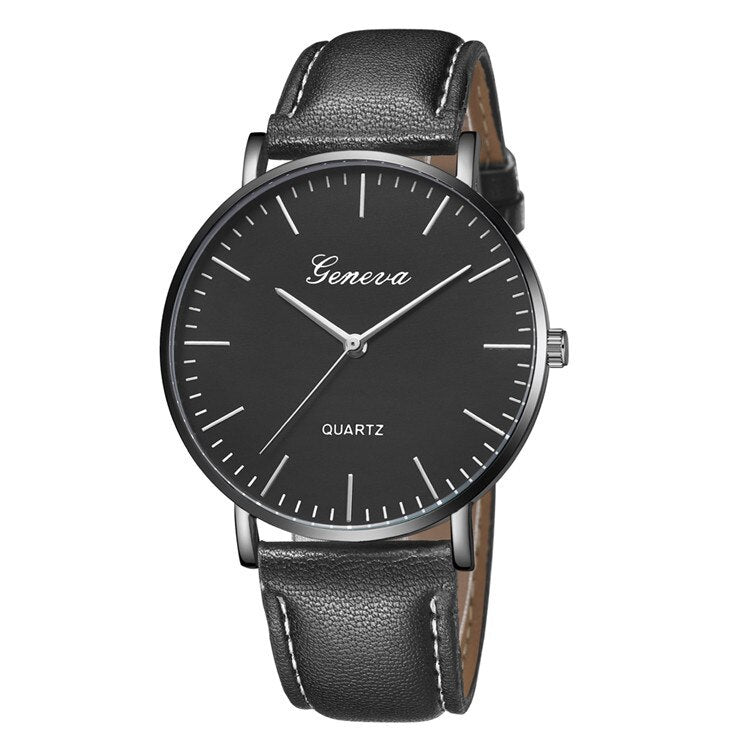 Simple Men's Watch Sports Casual Quartz Leather Men Watches Male Clock Round Dial Fashion Erkek Kol Saati