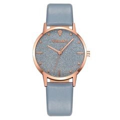 Top Brand Women Watches Scrub Dial Ladies Quartz Wristwatch Rhinestone Leather Strap Fashion Clock High Quality Kol Saati@50