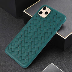 Breathable Mesh Case For iPhone 11 Pro Max XS 7 8 Plus X XR Leather TPU Weaving Grid Back Cover For iPhone11 Silicone Funda Shel