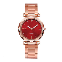 Hot Watches Women Romantic Rose Gold Alloy Strap Clock Ladies Female Rhinestone Casual Quartz Wristwatches Gift Dress Bayan Saat