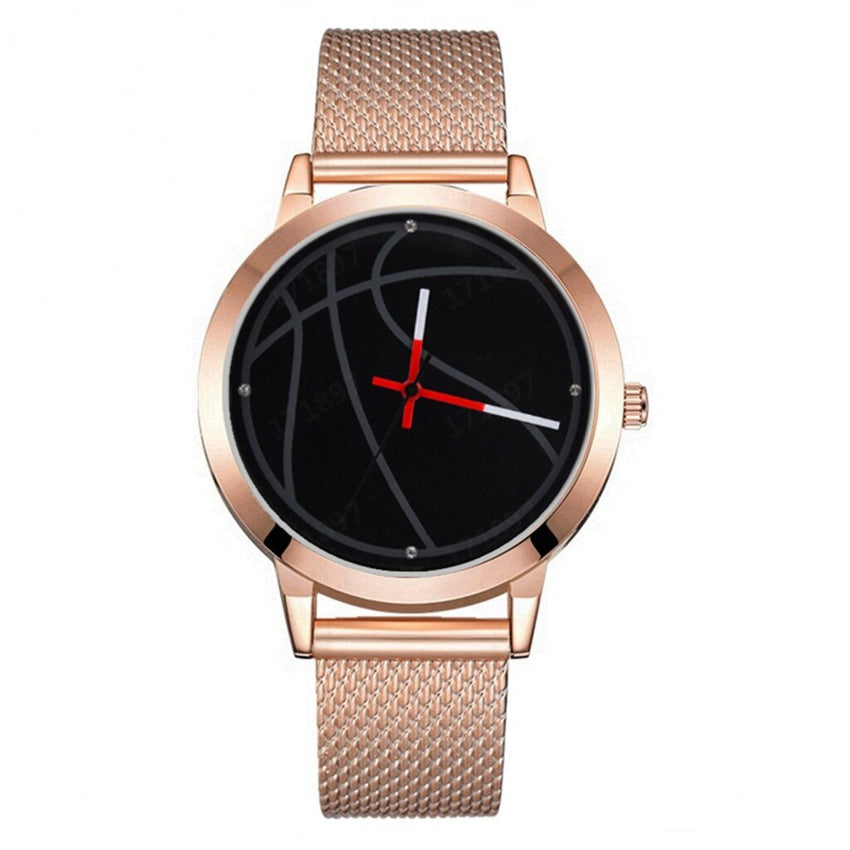 Simple Men Watches Basketball Dial Belt Analog Quartz Sport Watch Mens Watches Top Brand Business Gift Clock Masculino Reloj @50