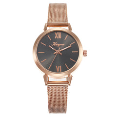 Best Selling Women Watches Rose Gold Scale Dial Ladies Quartz Wristwatc Business Mesh Strap Clock Casual Gift Montre Femme@50