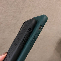 Breathable Mesh Case For iPhone 11 Pro Max XS 7 8 Plus X XR Leather TPU Weaving Grid Back Cover For iPhone11 Silicone Funda Shel