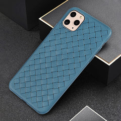 Breathable Mesh Case For iPhone 11 Pro Max XS 7 8 Plus X XR Leather TPU Weaving Grid Back Cover For iPhone11 Silicone Funda Shel