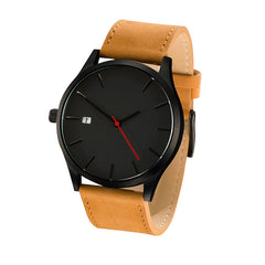Men Watches Analog Quartz Clock Man Top Luxury Brand Men's Sports Leather Military Wrist Watches Business Clock Erkek Kol Saati