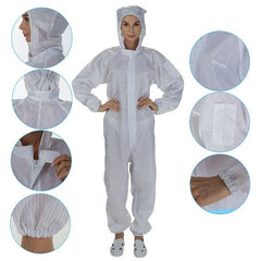 Disposable Protective Suit Full Body Anti Virus Anti-static Dustproof WorkSuit Labor Hospital Safety Clothing Coveralls With Cap