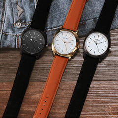 SOXY Fashion Men's Watch Quartz Watch Leather Strap Clock Watches for Men Relogio Masculino Erkek Kol Saati New