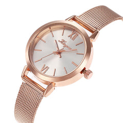 Best Selling Women Watches Rose Gold Scale Dial Ladies Quartz Wristwatc Business Mesh Strap Clock Casual Gift Montre Femme@50