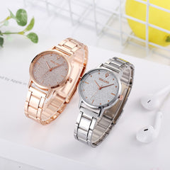 Rose Gold Women Watches Scrub Starry Sky Clock Dial Ladies Quartz Wristwatch High Quality Alloy Strap Business Montre Femme@50