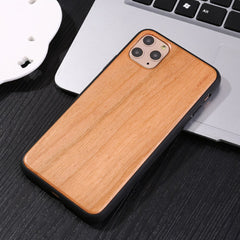 Real Wood Case For iphone 11Pro MAX XR X XS Max 8 7 6 6s Plus Cover Natural Bamboo Wooden Soft Silicone edge Hard Phone Cases