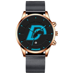 DIJANES Mens Fashion Black Stainless Steel Mesh Belt Watches Minimalist Men Business Calendar Quartz Watch Relogio Masculino