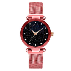 Fashion Top Brand Luxury Starry Sky Women Wrist Watches Magnetic Strap Quartz Clock Modern Wristwatch Women Orologio Donna 2019*