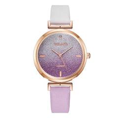 Cassic Style Women Watches Starry Sky Dial Ladies Quartz Wristwatch Rhinestone Design Leather Strap Clock Relojes Para Mujer@50