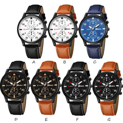 New Fashion Men Watches Analog Quartz Wristwatches Sport Leather Belt Business Band Watches Cusual Clock 2020 Montre Homme@50