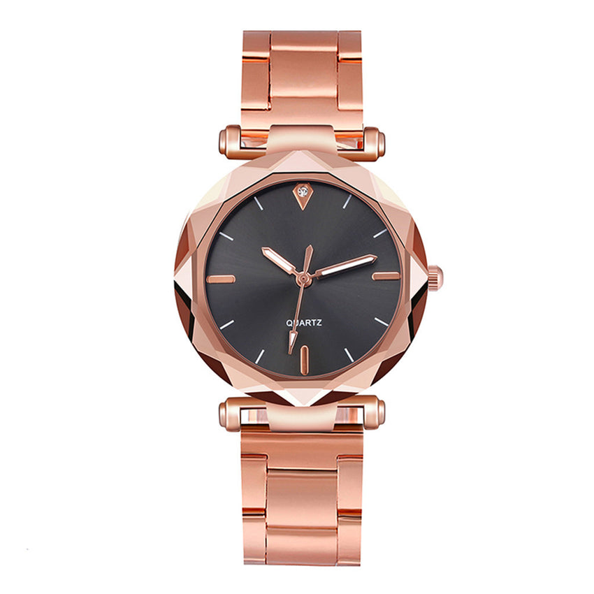 Hot Watches Women Romantic Rose Gold Alloy Strap Clock Ladies Female Rhinestone Casual Quartz Wristwatches Gift Dress Bayan Saat
