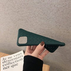 Breathable Mesh Case For iPhone 11 Pro Max XS 7 8 Plus X XR Leather TPU Weaving Grid Back Cover For iPhone11 Silicone Funda Shel