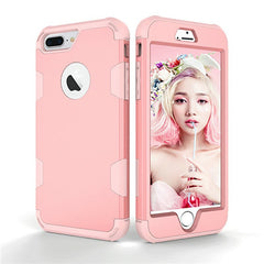 Shockproof 360 full Protect Cover Hybrid TPU+ Rubber Hard Rugged Armor Rose Gold Phone Case For iPhone XR 6 6S 7 8 Plus X