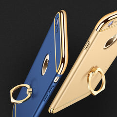 360 Degree Full Protect  Armor Phone Case For iPhone X XS XR XS Max 6 6s 7 8 plus Plating Matte Hard PC Cover With Finger Ring