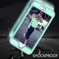 Shockproof 360 full Protect Cover Hybrid TPU+ Rubber Hard Rugged Armor Rose Gold Phone Case For iPhone XR 6 6S 7 8 Plus X