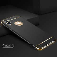 Cool 3D Bat Wing Phone Cases For iPhone X 8 7 6 6S Plus Cover Plating 3 in 1 Shockproof Armor Case Matte Hard PC Shell