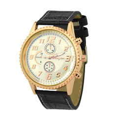 DISU Men Watch Leather Quartz  Luxury Casual Clock watch mens watches mens 2019 relogios masculino