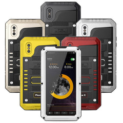 IP68 Waterproof Shockproof Heavy Duty Hybrid Tough Rugged Armor Metal Phone Cases For iPhone X 8  7 6 6S Plus 5 5S SE Cover Case