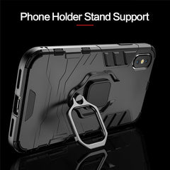 Shockproof Armor Case For iPhone 6 6S 7 8 Plus XS Case For iPhone X 5 5S Se XS Xs Max XR Finger Ring Holder Phone Cover