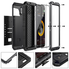 IP68 Waterproof Shockproof Heavy Duty Hybrid Tough Rugged Armor Metal Phone Cases For iPhone X 8  7 6 6S Plus 5 5S SE Cover Case