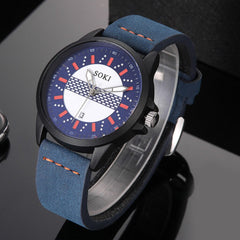 SOKI Man Wrist Watches NEW Sport Watches Quartz Leather Watch Mens Reloj Hombre 2019 Men Wristwatch Clock zegarek meski