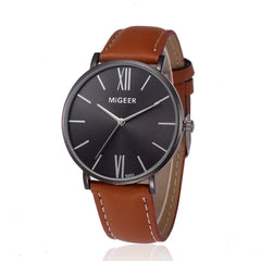 DISU Men Watch Stylish And Simple Temperament Belt watch mens new arrival in men wrist watches relogios masculino