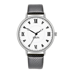 Business Watches Women Thin Dial  Ladies Fashion Quartz Wristwatch Solid Color Leather Strap Clock Casual Reloj Mujer @50