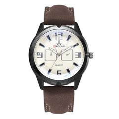DISU Man Watch Quartz High Quality Leather Blu Ray Glass Watch Mens watches mens 2019 men wristwatch clock