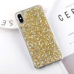 Candy Shining Powder Sequins Phone Cases For iPhone X 8 7 6 6S Plus Case Soft Silicone Glitter Back Cover For iPhone 5s SE Capa