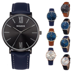 DISU Men Watch Stylish And Simple Temperament Belt watch mens new arrival in men wrist watches relogios masculino