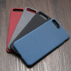 Fashion Simple frosted matte Phone Cases For Iphone X 8 7 6 6s Plus Fundas Soft Ultra Thin Back Cover Black Gray Blue Wine Red
