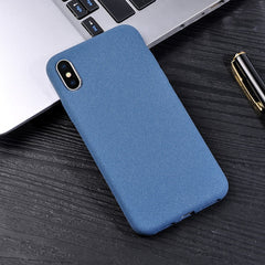 Fashion Simple frosted matte Phone Cases For Iphone X 8 7 6 6s Plus Fundas Soft Ultra Thin Back Cover Black Gray Blue Wine Red