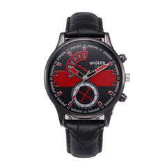 DISU Men Watch Fashion Casual Stainless Steel Leather Strap watches men new arrival in men wrist watches relogios masculino