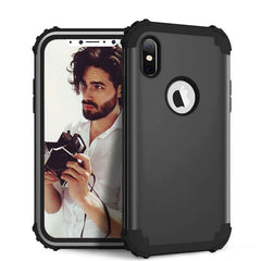 Shockproof Phone Cases For iPhone X 7 6 6S Plus Cover PC+TPU 3 Layers Hybrid Full Body Protect Case Anti-Knock Phone Shell Coque