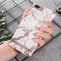 Shiny agate marble Case For iphone 7 case Glossy hard plastic case for iphone 6 6s 7 8 plus X XR XS Max phone case capa
