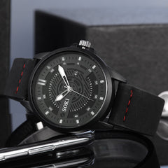 DISU Couple Men Wristwatch Nylon strap Analog Quartz Round watch man new arrival in men wrist watches mens watches