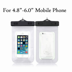 Waterproof Pouch Dry Case Cover For Universal 4.8"-6.0" Phone Camera Mobile Phone Water proof Bags For Iphone 5 5s SE 6 6s Plus