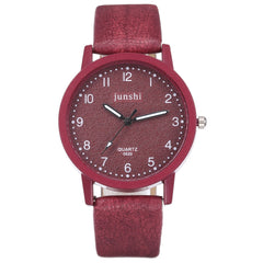 Best Selling Women Watch Fashion Roman Numerals Dial Ladies Quartz Wristwatch Exquisite Leather Strap Clock  Zegarki Damskie@50