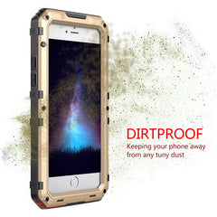 IP68 Waterproof Shockproof Heavy Duty Hybrid Tough Rugged Armor Metal Phone Cases For iPhone X 8  7 6 6S Plus 5 5S SE Cover Case